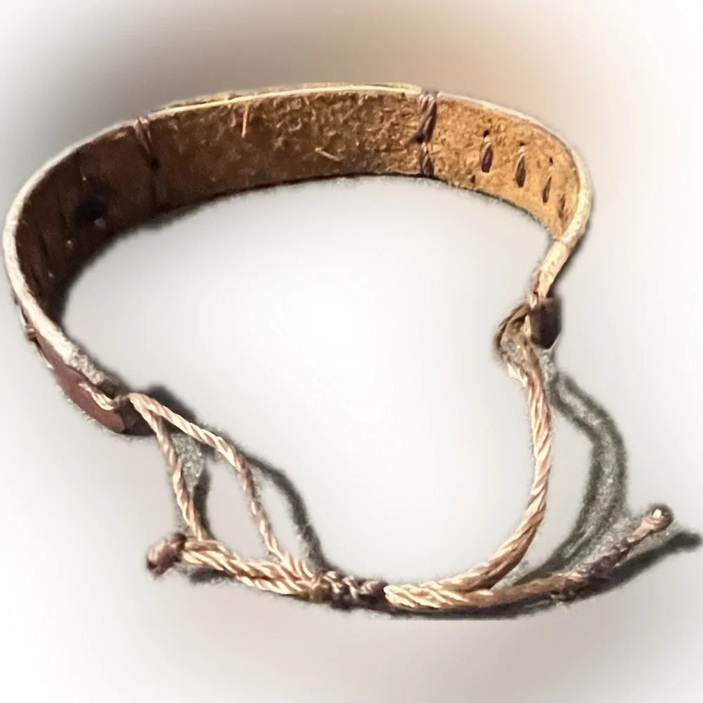 💥New Jekyll Island Leather Adjustable Multi String Bracelet Ocean Beach Souvenir